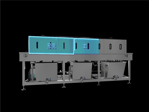 洗箱機，環速隧道式洗箱機，衛生級生產線配套設備